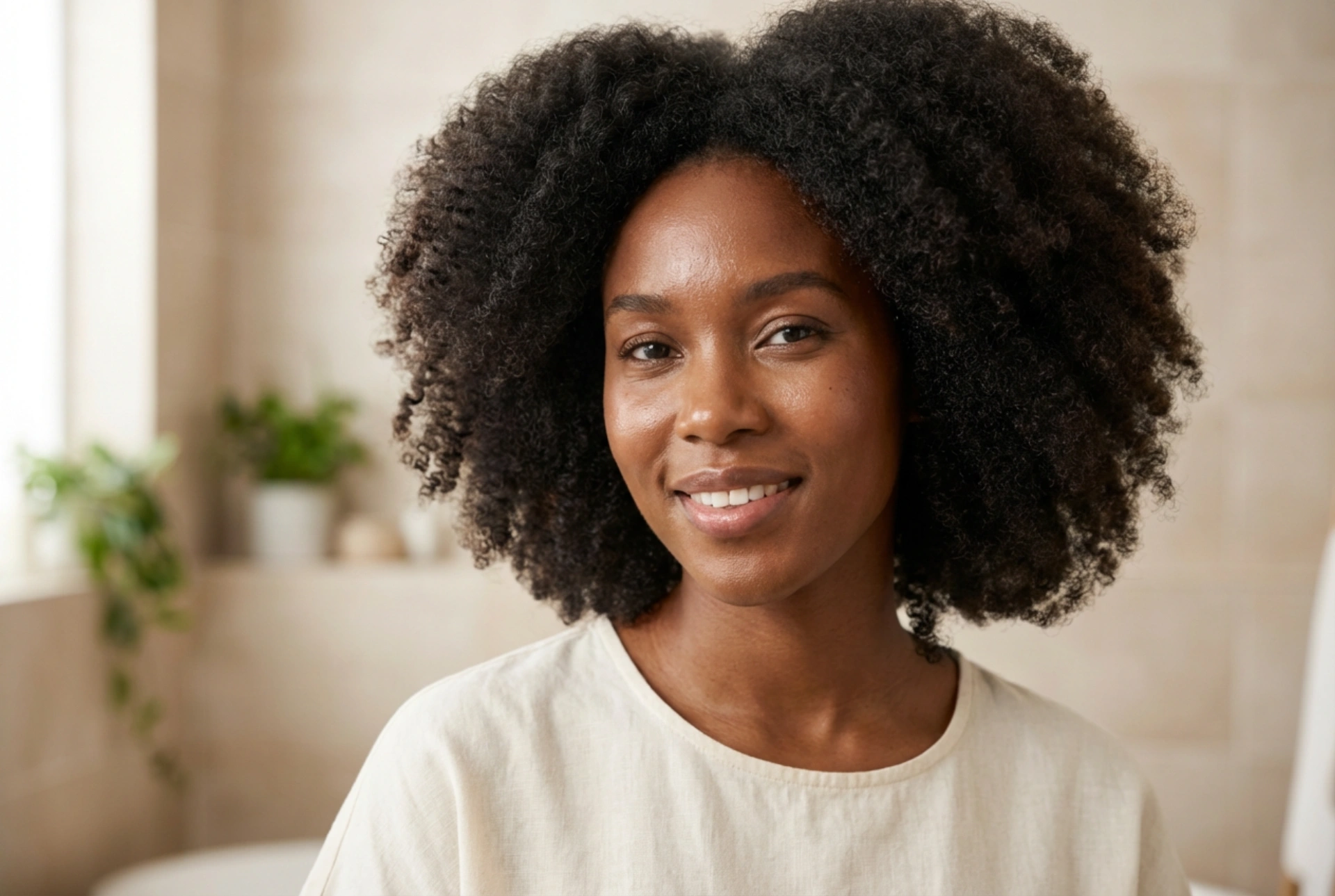 Günlük Afro Saç Modeli: Bukle Belirginleştirme, Hacim ve Sabitleme
