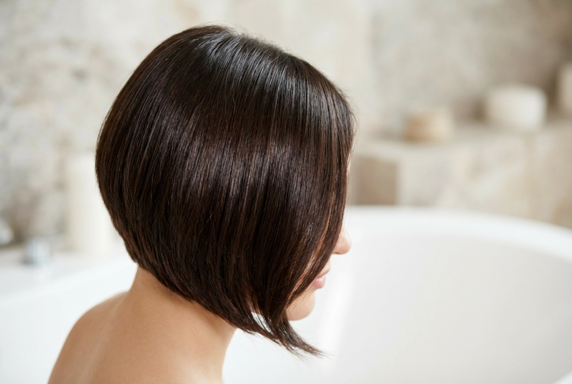 İşe Yarayan Asimetri: Parlak Yandan Ayrılmış Kadın Saç Modeli