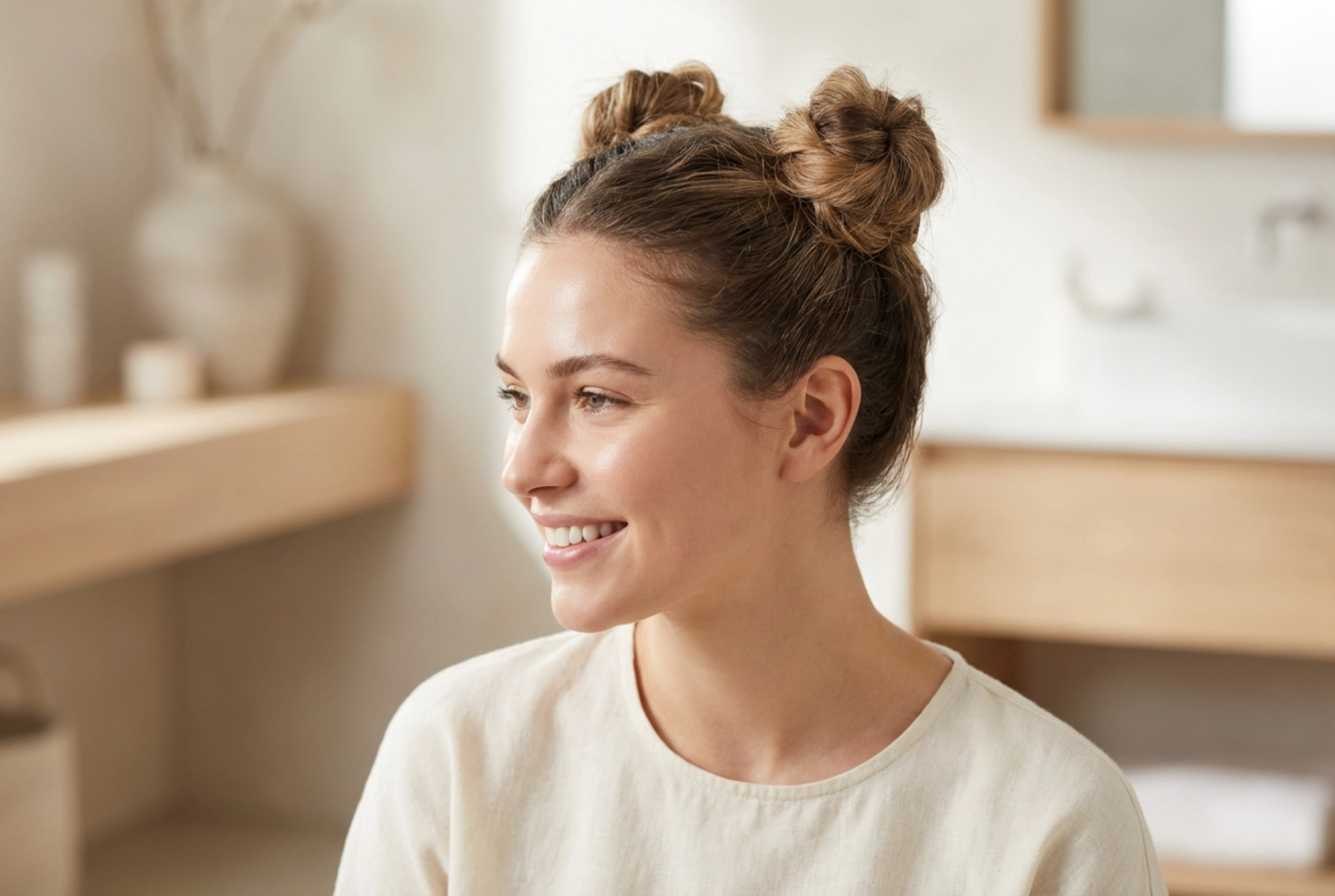 Neşeli Çift Topuz: Kısa ve Uzun Saçlar İçin Space Buns Rehberi