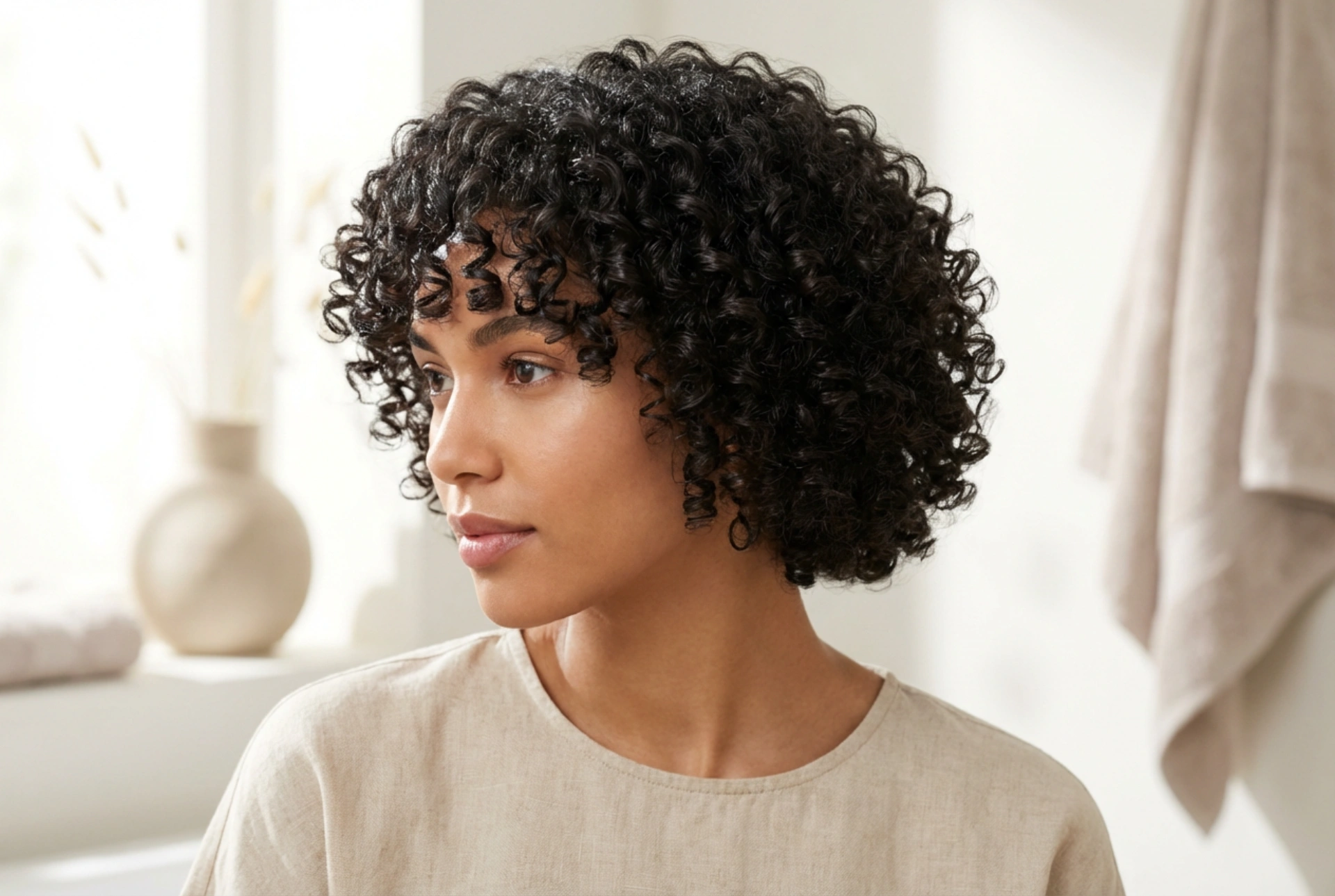 Kabarmayan Kısa Kıvırcık Saçlar: Hızlı Şekillendirme ve Sabitleme