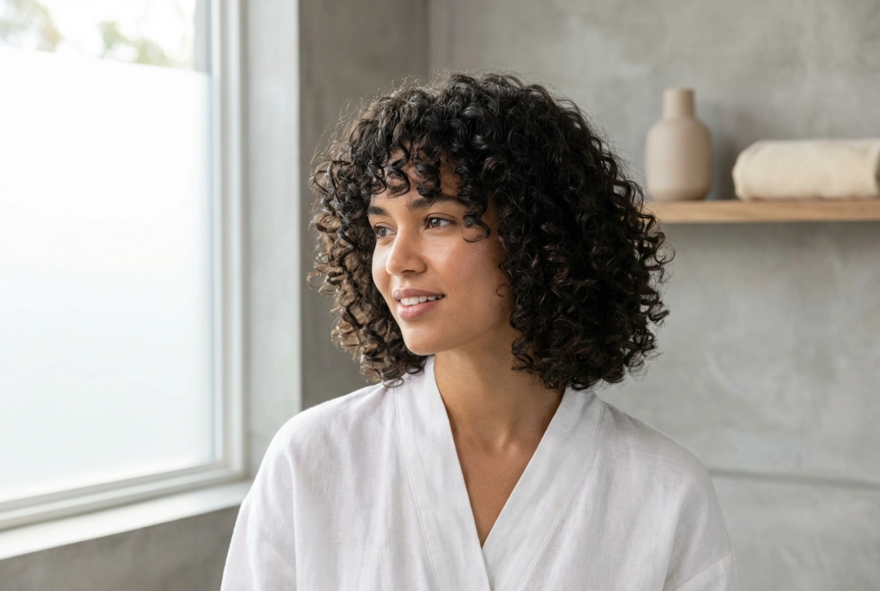 Kıvırcık Saçlar için Bob Kesim: Belirgin Bukleler ve Hafif Hacim