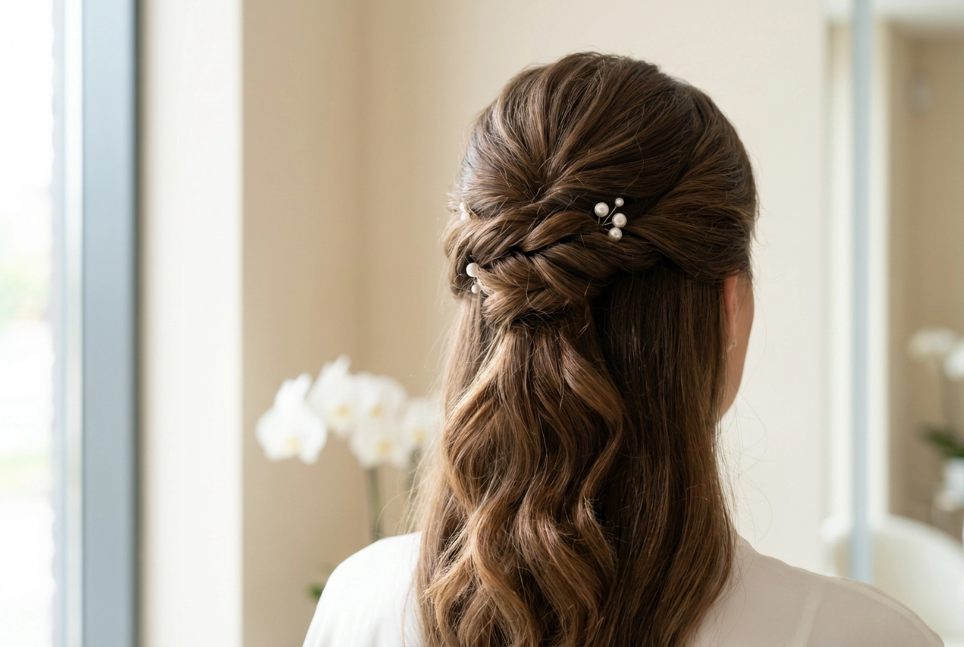 Özel Günler İçin Topuz: Uzun Saçlar İçin Adım Adım Düğün Saç Modeli