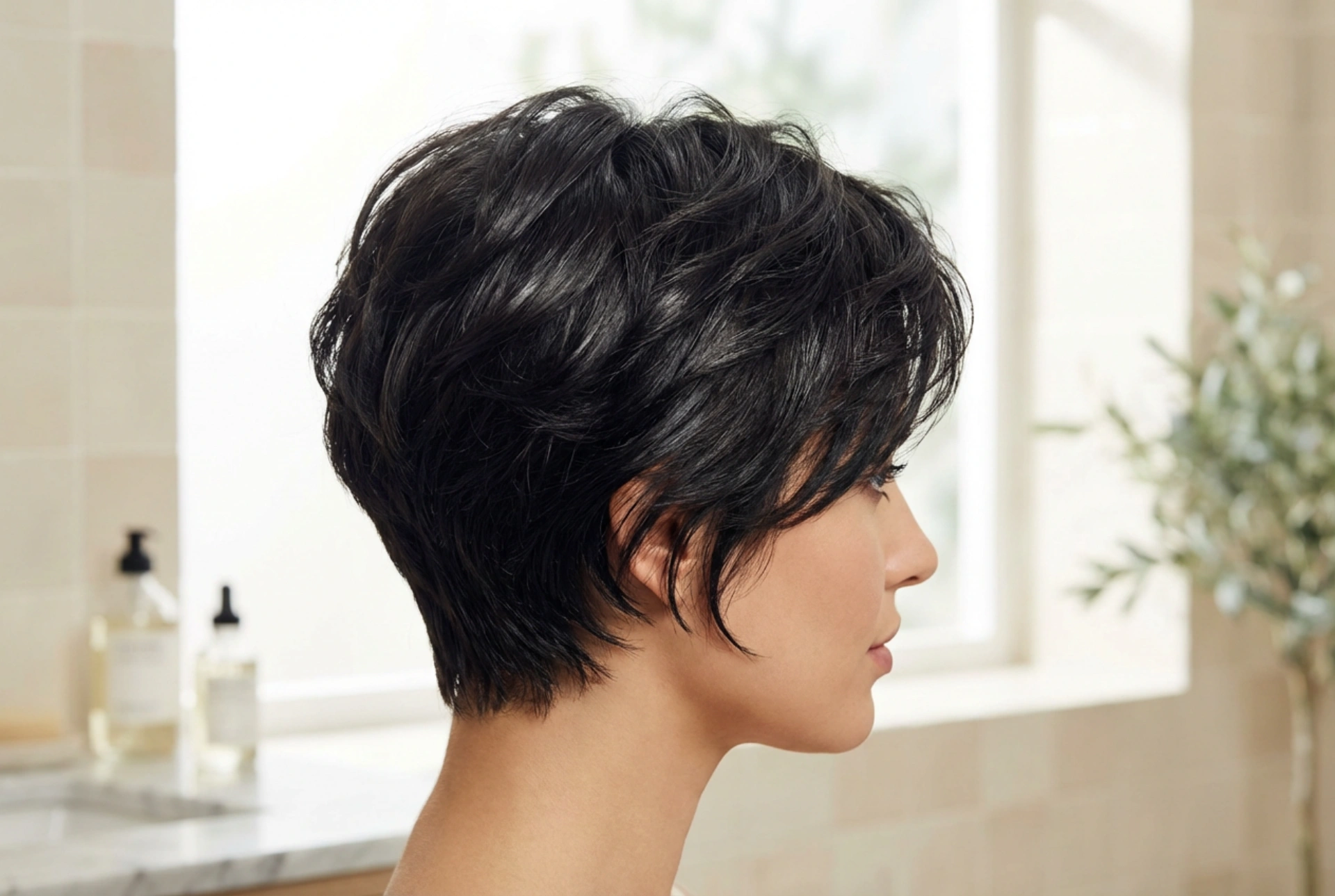 Gece Saç Modeli: Kısa Saçlar İçin Doku, Hacim ve Parlaklık