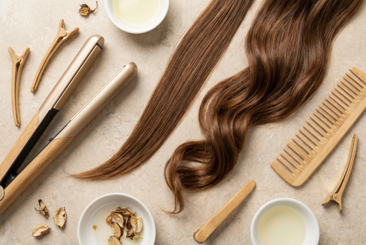 Düz Saçlar İçin Şekillendirme: Pürüzsüz, Dalgalı ve Toplu Saç Modelleri