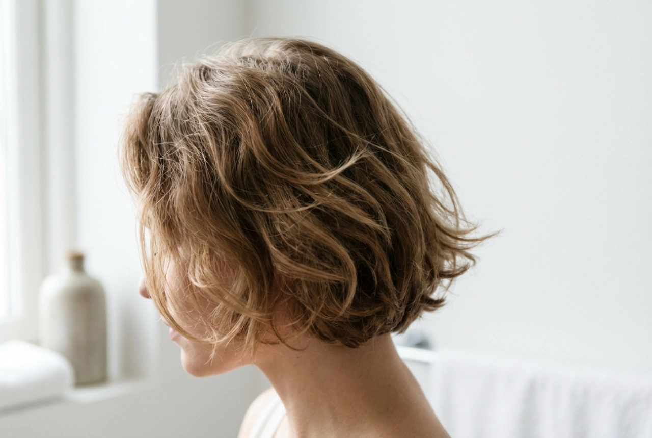 Kısa Saçta Hafif Dalgalar: Ağırlık Yapmadan Doğal Bir Etki