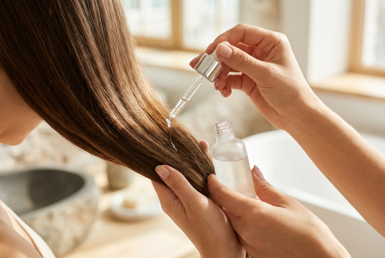 Evde Saç Serumu Kullanımı: Pürüzsüzleştirme, Parlaklık ve Doğru Dozaj