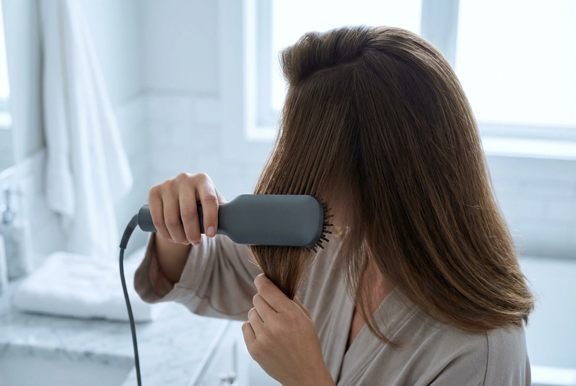 Saç Kurutma Fırçası: Soğuk Hava Üfleme ile Köklerden Kaldırma ve Pürüzsüzleştirme