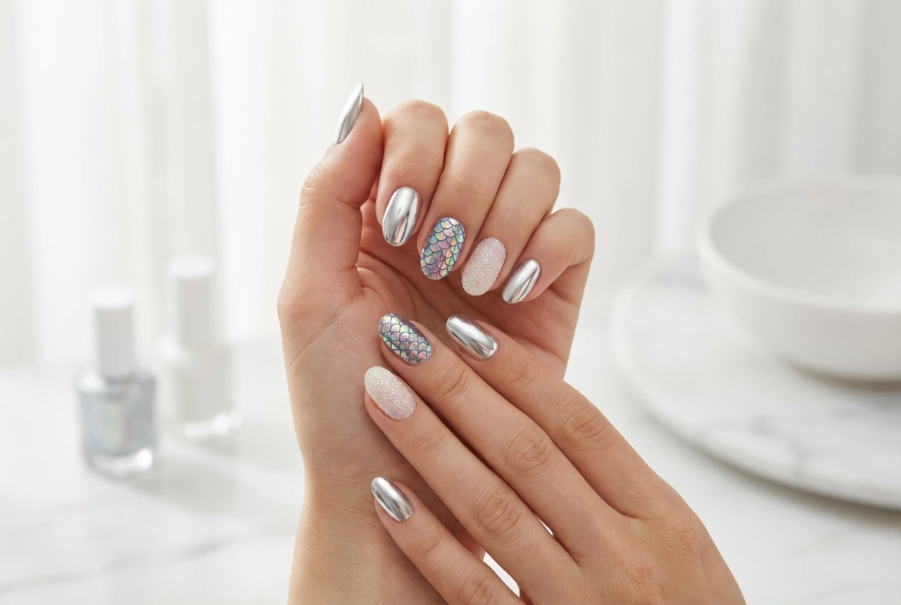 Tırnak Tozu: Ayna, Deniz Kızı ve Şeker Efekti Uygulaması