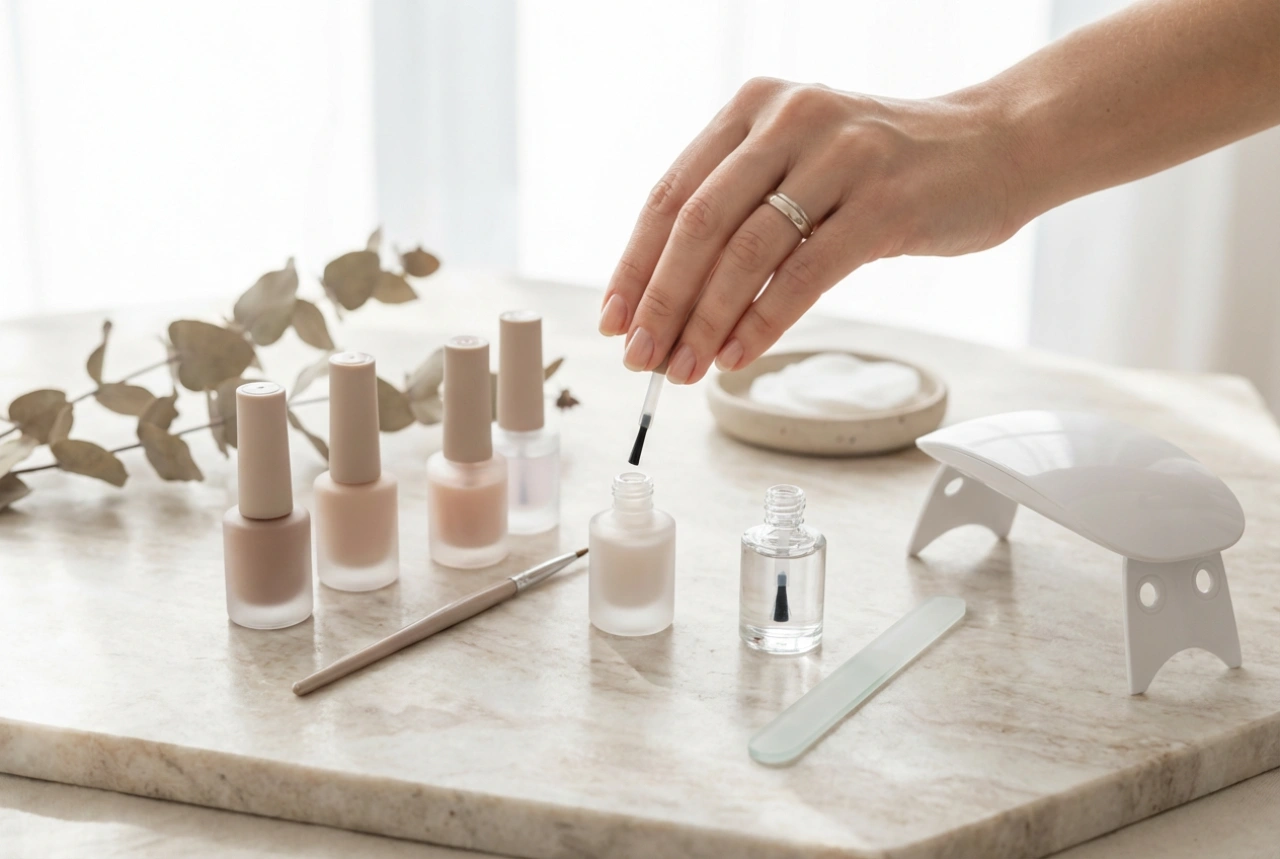 Çizgisiz Jel Oje: Tırnak Hazırlığı, Uygulama ve Top Coat
