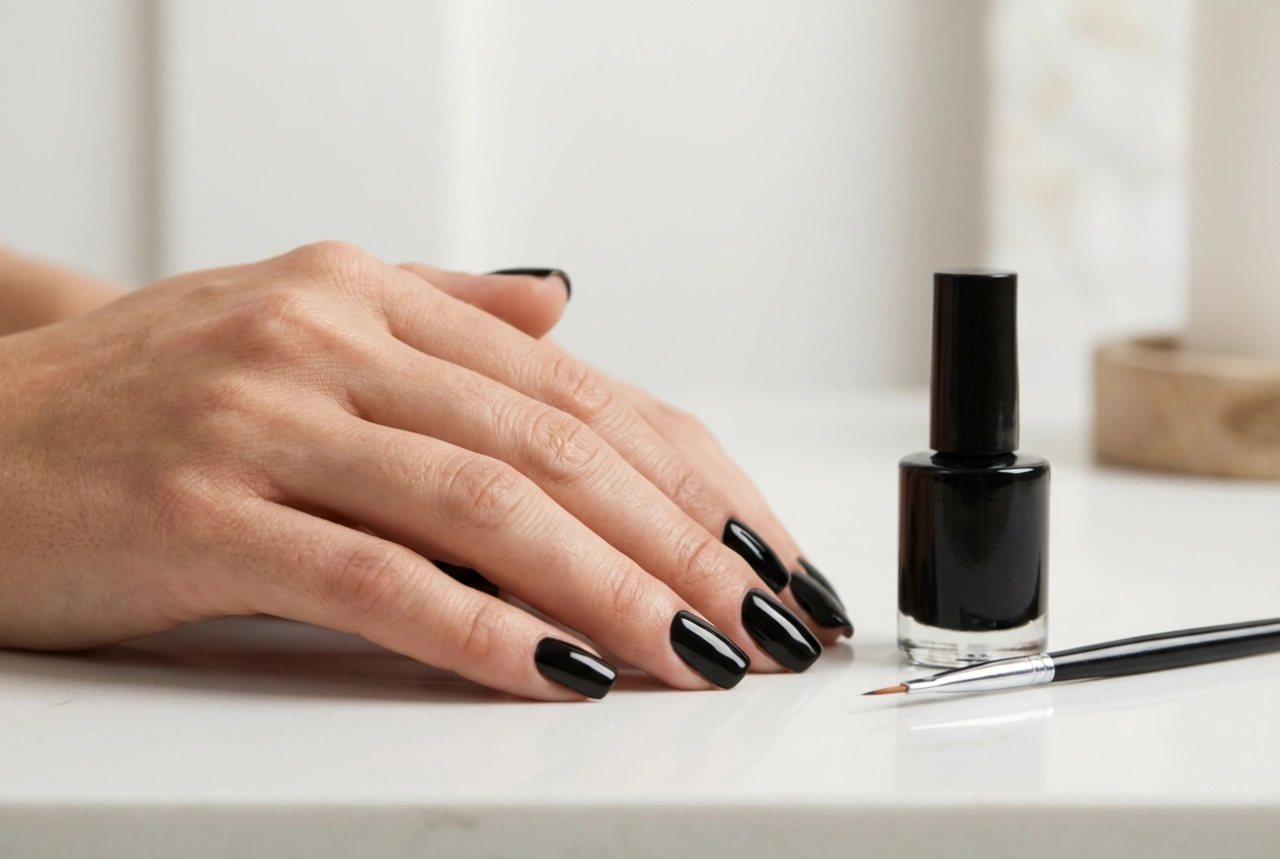 Siyah Kalıcı Oje: Tırnak Etlerine Bulaştırmadan Hazırlık ve Uygulama