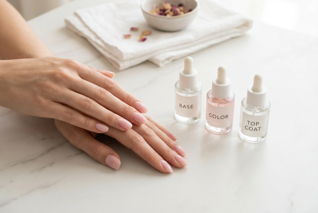 Klasik Hibrit Manikür: Baz, Renk, Top Coat ve Sık Yapılan Hatalar