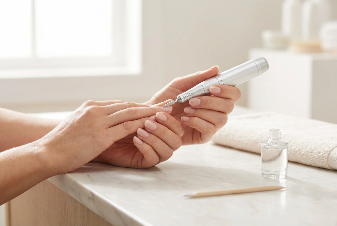 Hibrit Manikür İçin Elektrikli Törpü: Ojeyi Çıkarma ve Tırnak Plağını Hazırlama