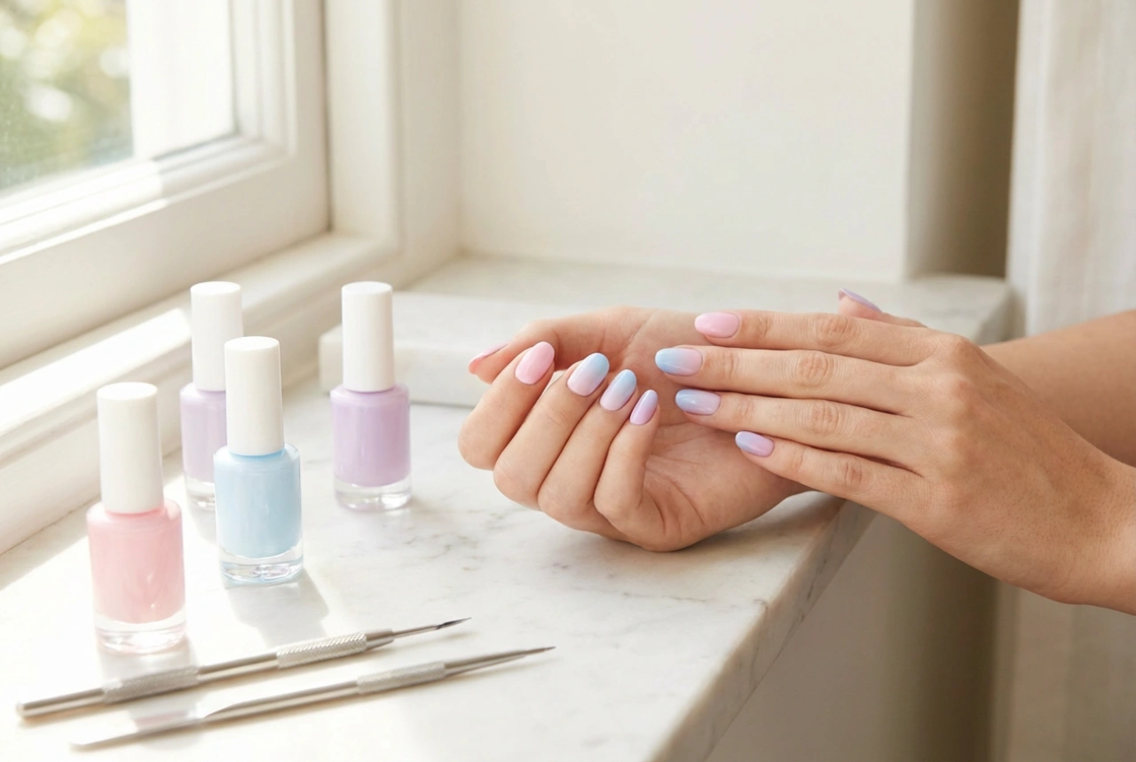Pürüzsüz Pastel Tırnaklar: Çizgisiz Uygulama ve Renk Kombinasyonları