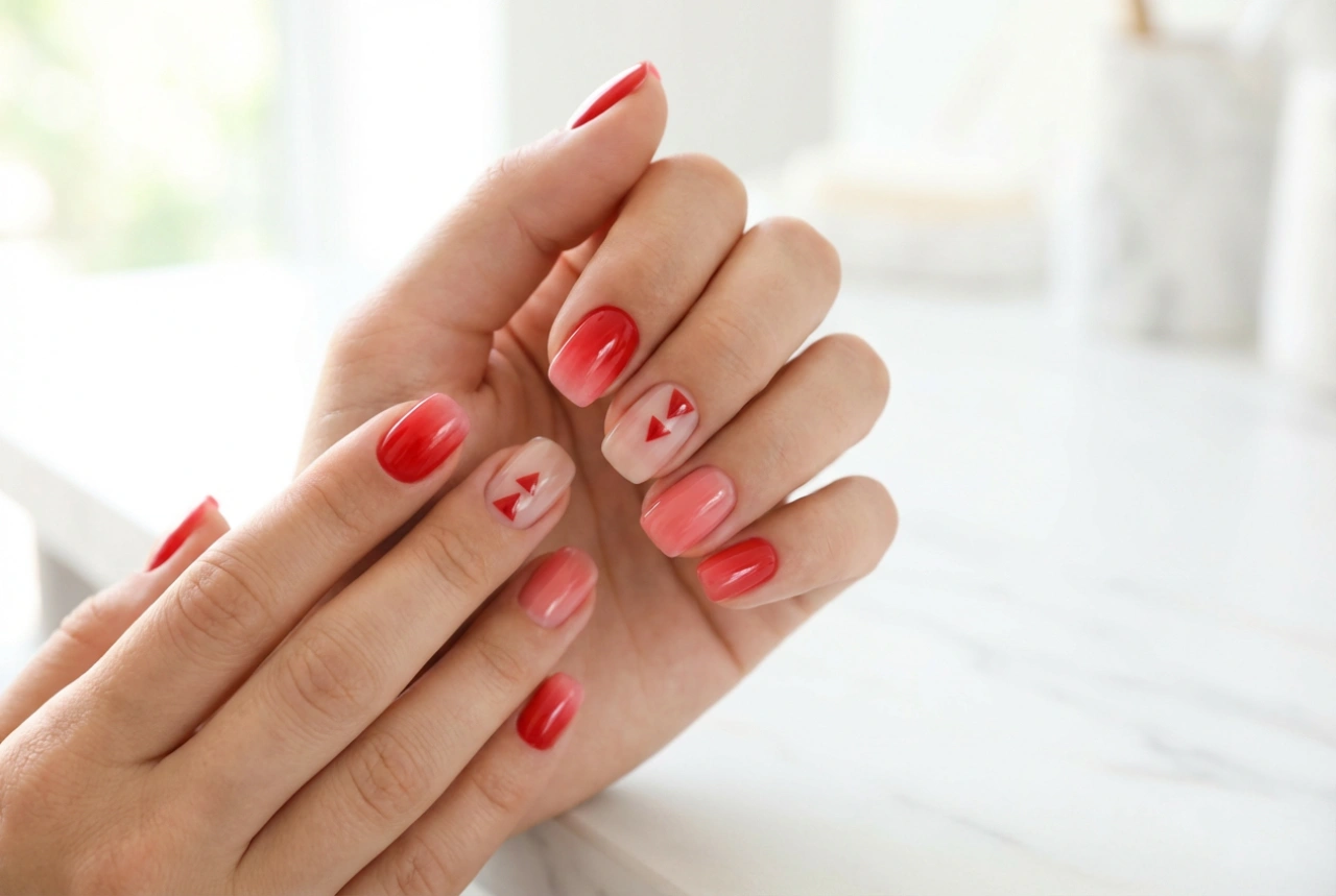 Yaz İçin Kırmızı Tırnaklar: Hafif Bitişler, Negative Space ve Ombre
