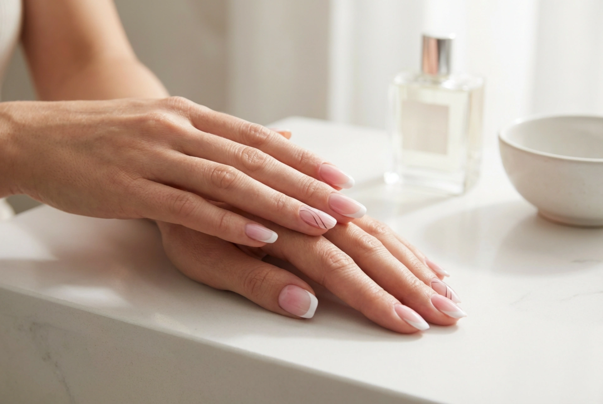 Pembe ve Beyaz Tırnaklar: French, Ombre ve Net Çizgiler