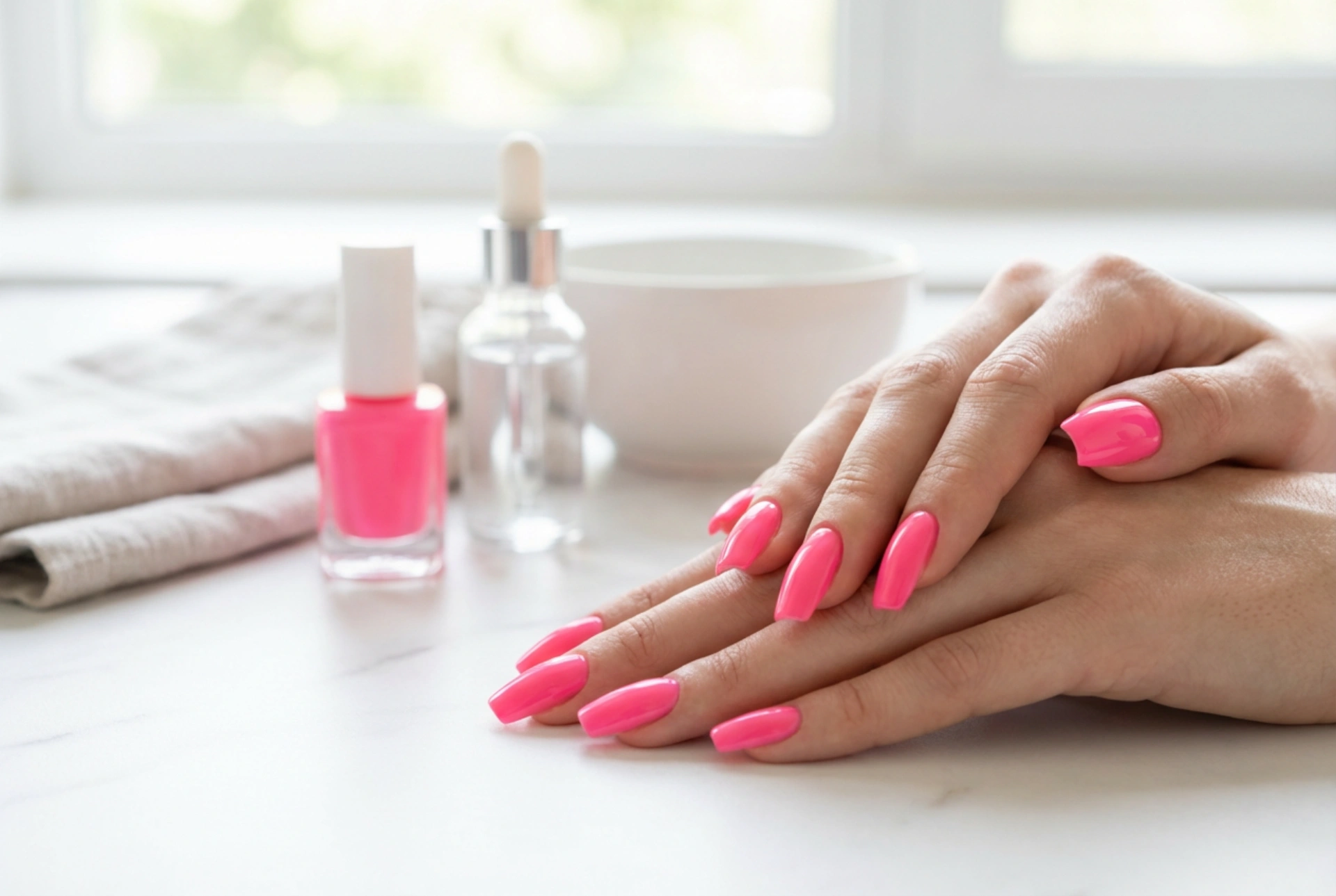 Neon Pembe Tırnaklar: Hazırlık, Uygulama ve Koruma