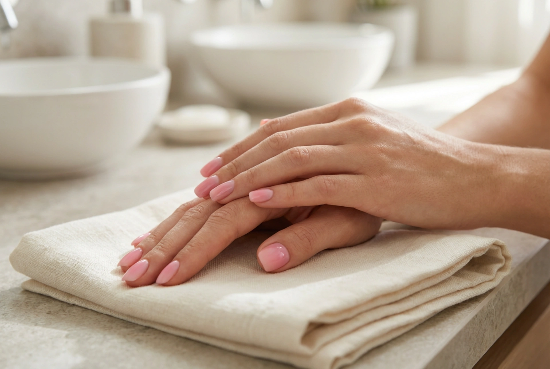 Pembe Jel Tırnaklar: Tırnak Yapısı, Renk Geçişleri ve Top Coat Uygulaması