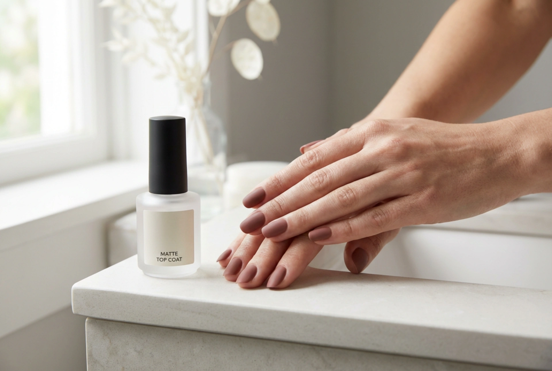 Pürüzsüz Mat Tırnaklar: Mat Top Coat, Hazırlık ve Sabitleme