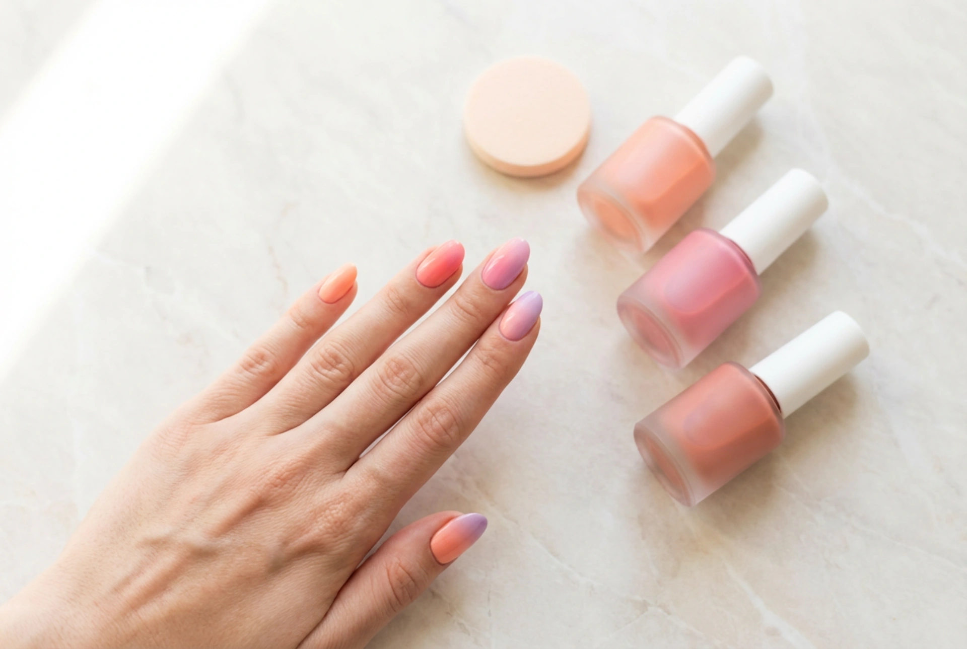 Renkli Ombre Tırnaklar: Renk Paleti, Sünger Tekniği ve Sık Yapılan Hatalar