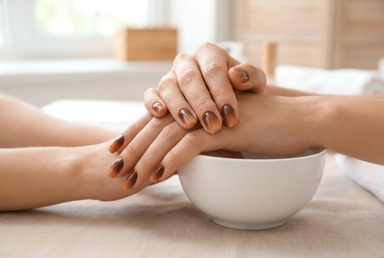 Sonbahar İçin Kahverengi Ombre Tırnaklar: Sıcak Tonlar ve Gölgeleme