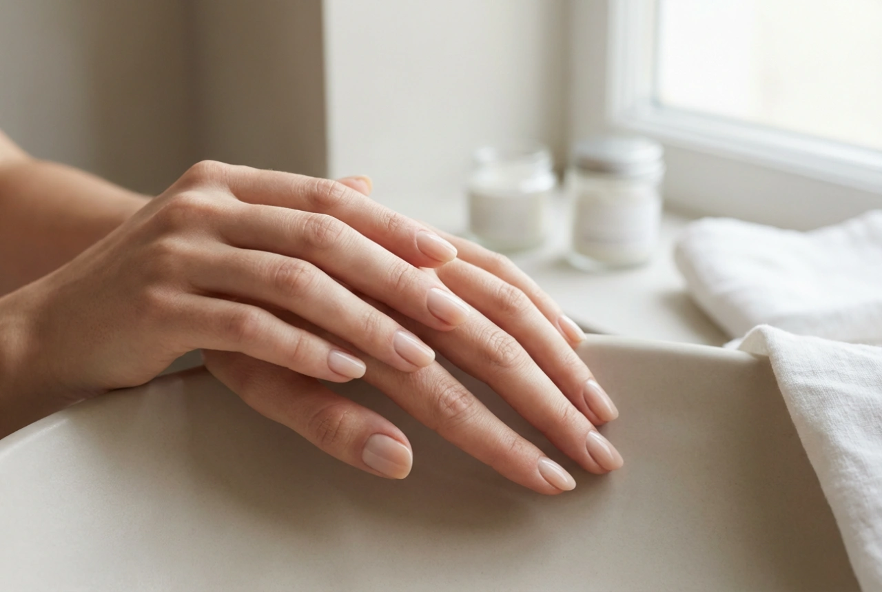 Doğal Ombre Tırnaklar: Nude Tonlardan Sütlü Beje Geçiş