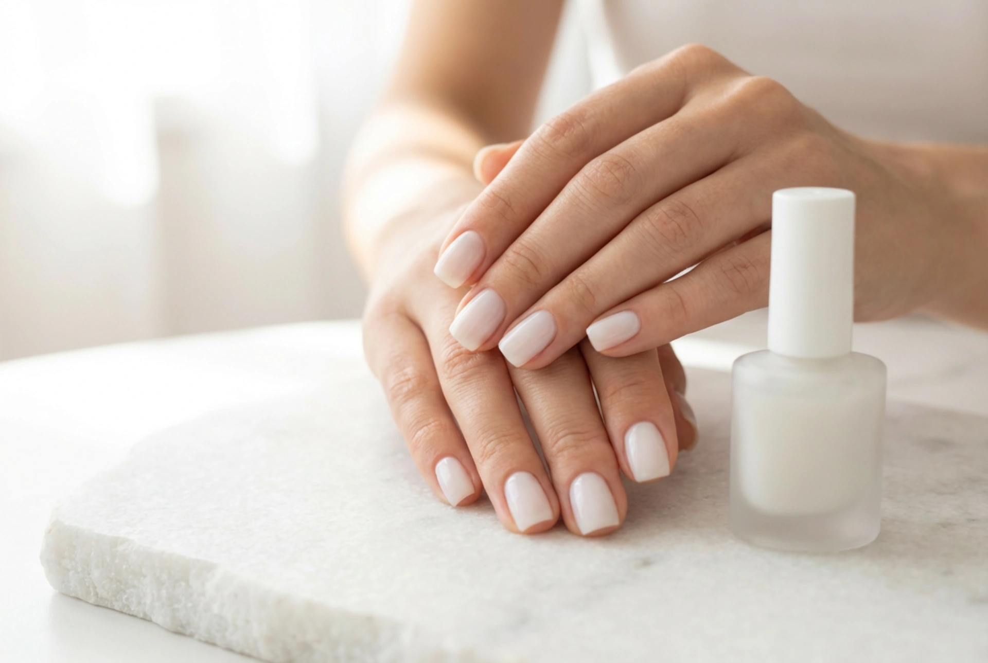 Süt Beyazı Oje: Adım Adım Çizgisiz Milky Manikür