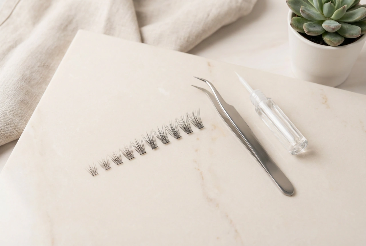 Yeni Başlayanlar İçin Takma Kirpik Kümeleri: Uzunluk Seçimi ve Uygulama