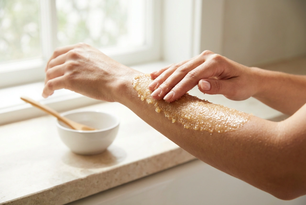 10 Dakikada Vücut İçin Şeker Peelingi: Oranlar, Masaj, Durulama
