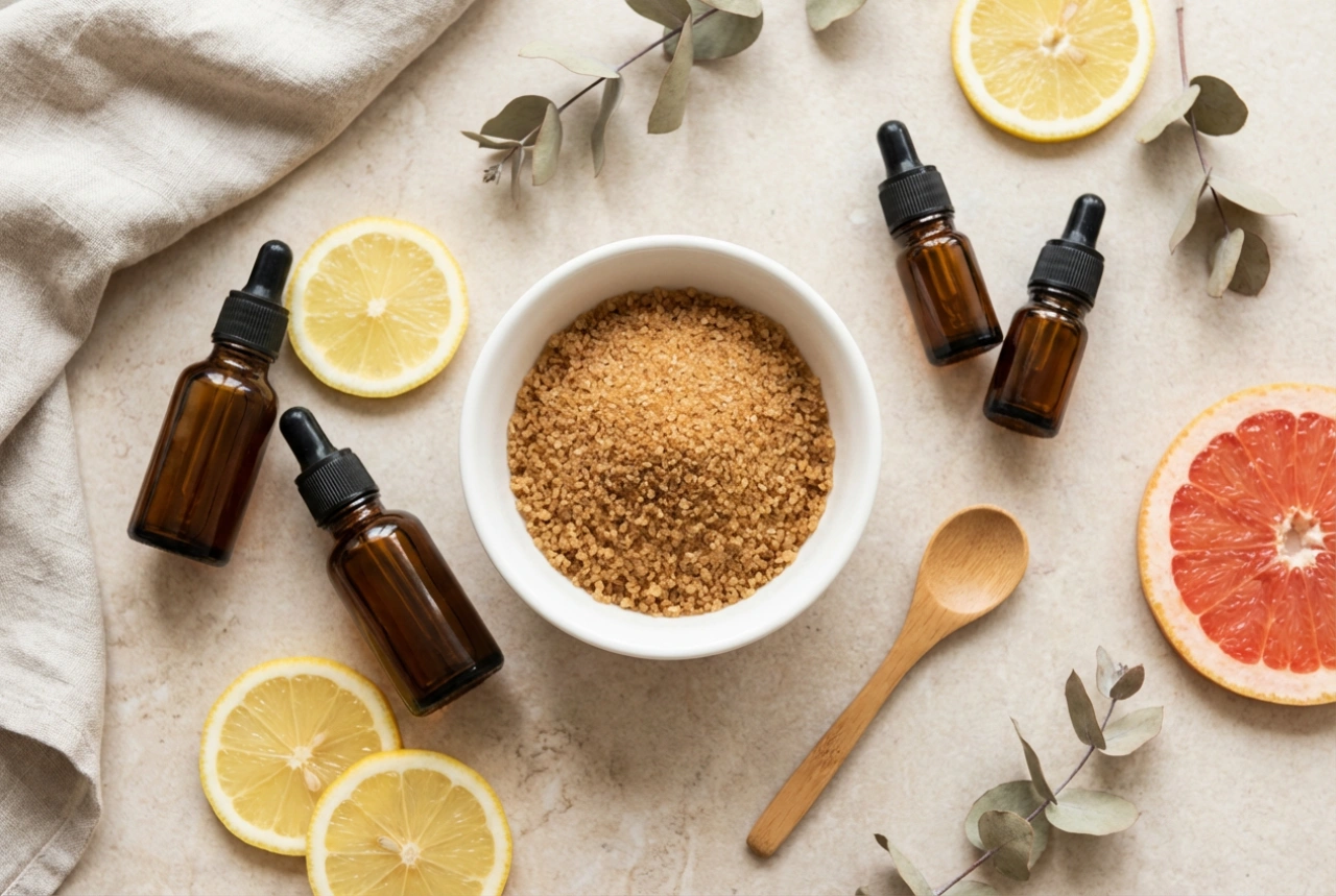 Ev Yapımı Şeker Peelingi: Test Edilmiş Oranlar ve Aromatik Eklentiler